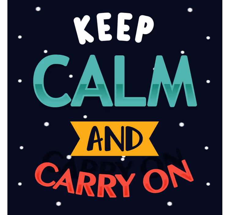 Motivational phrase typography podstavek za kozarce - TenStickers