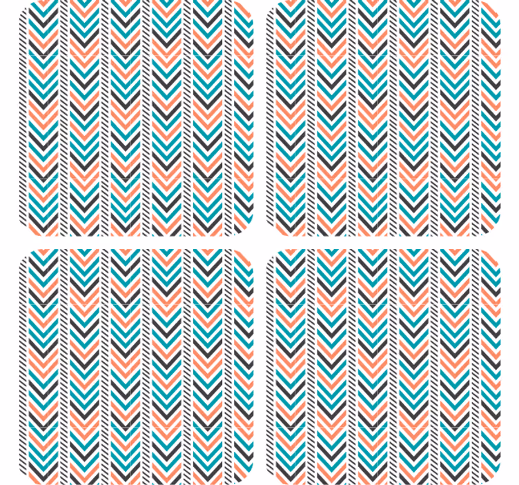 Podstavki s teksturnim učinkom chevron vzorec - TenStickers