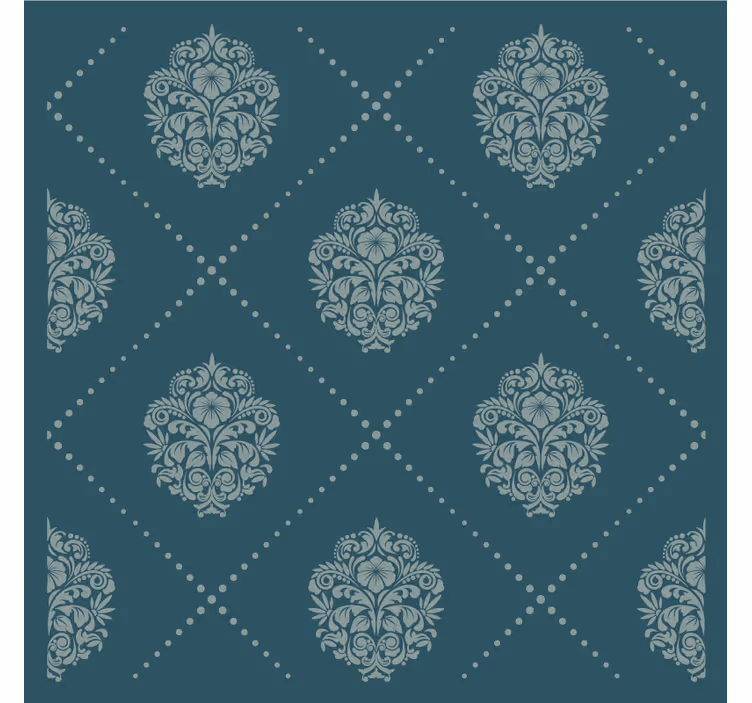 Graceful floral motif podstavki z teksturo - TenStickers