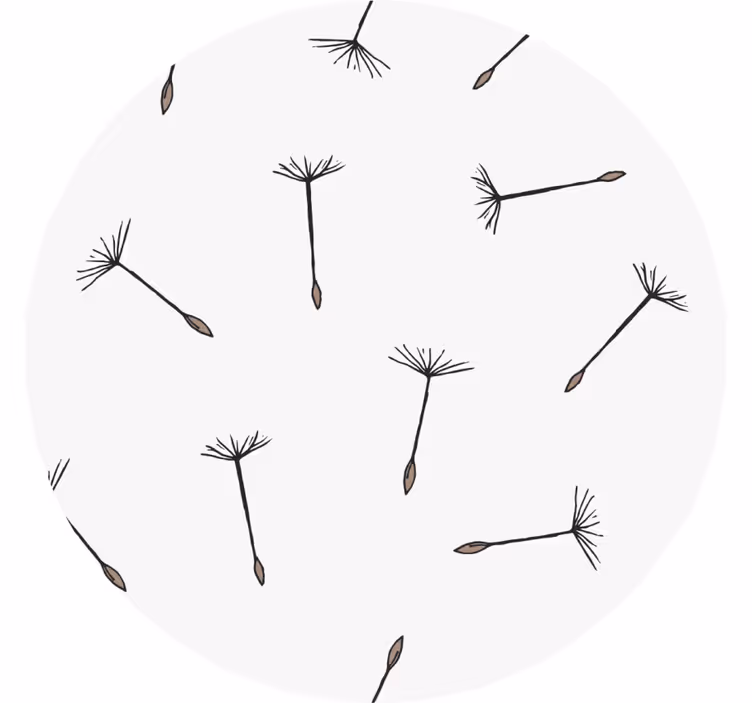 Delicate seed pattern podstavki s teksturnim učinkom - TenStickers