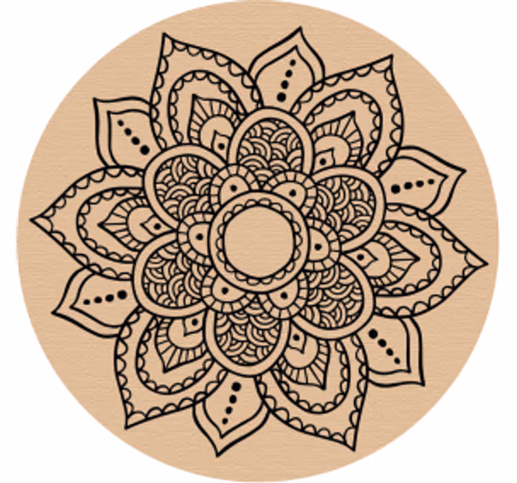 Mandala lesen vzorec za pivske podstavki - TenStickers