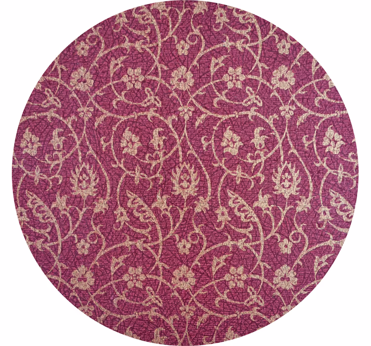 Floral motif surface podstavki s teksturnim učinkom - TenStickers