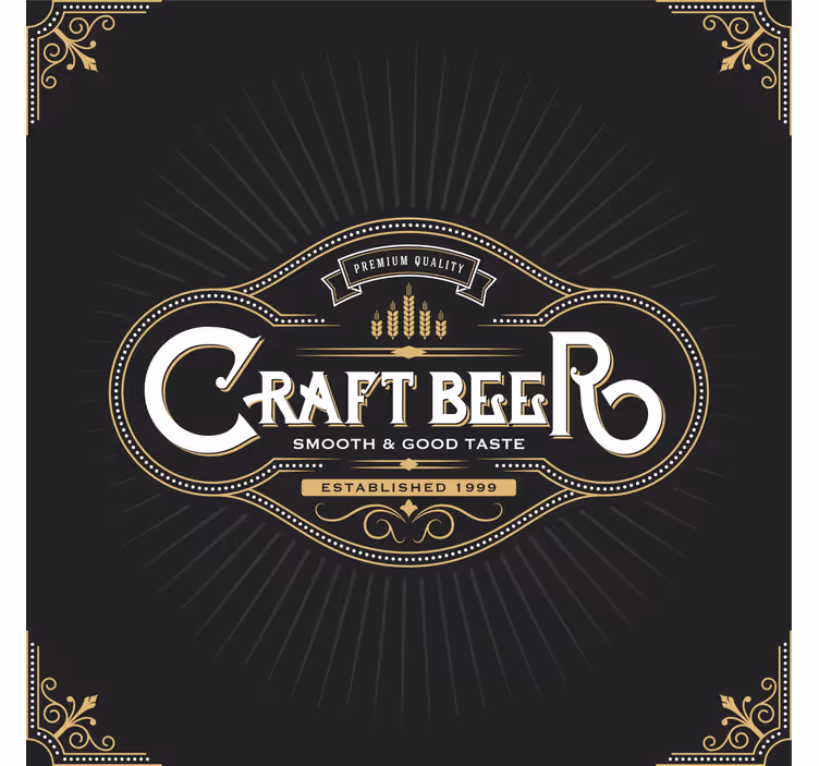 Premium quality beer label podstavek za kozarce - TenStickers