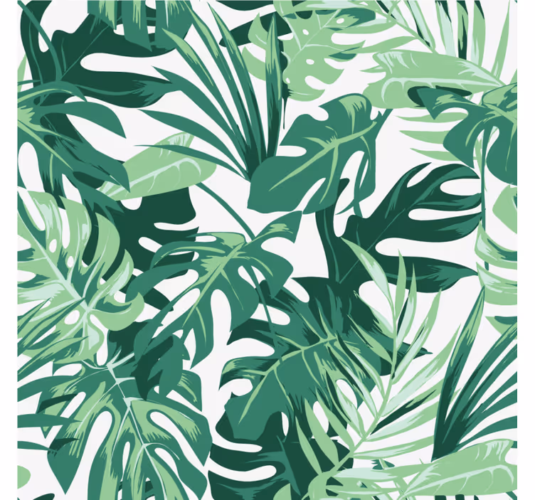 Tropical leaf inspiration podstavki z teksturo - TenStickers