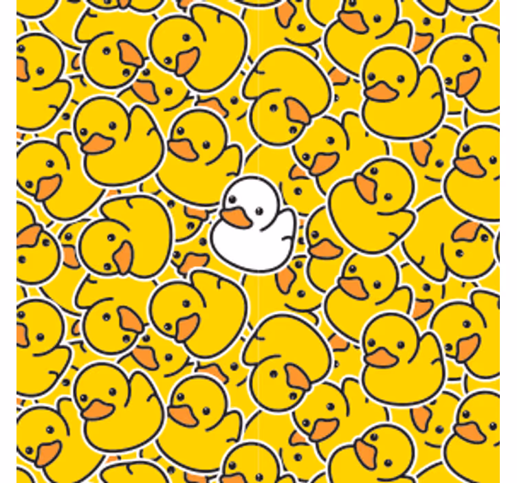 Playful rubber ducks pattern podstavek za kozarce - TenStickers