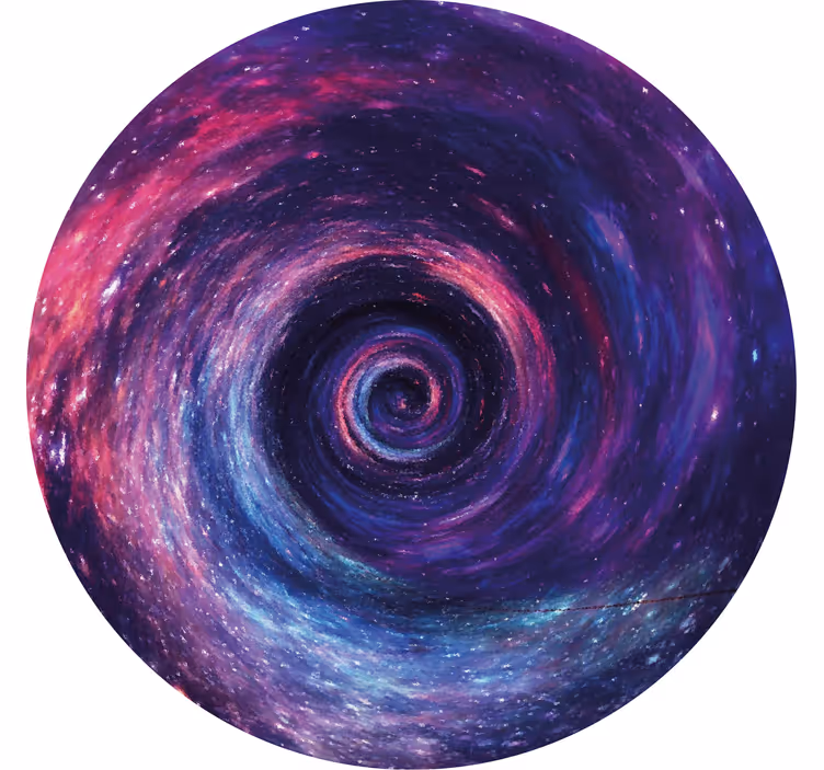 Colorful cosmic swirl podstavki za kozarce vintage - TenStickers