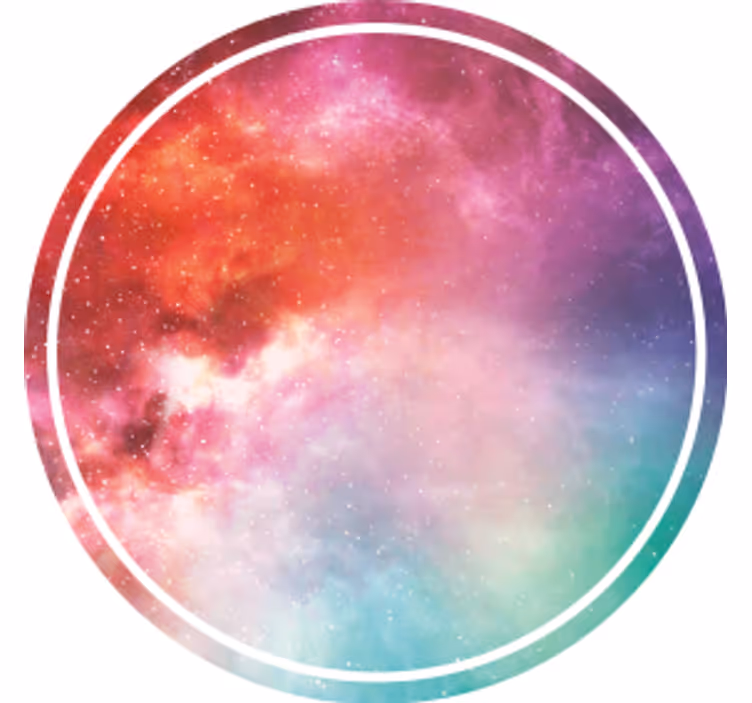 Galactic colorful swirl podstavki s teksturnim učinkom - TenStickers
