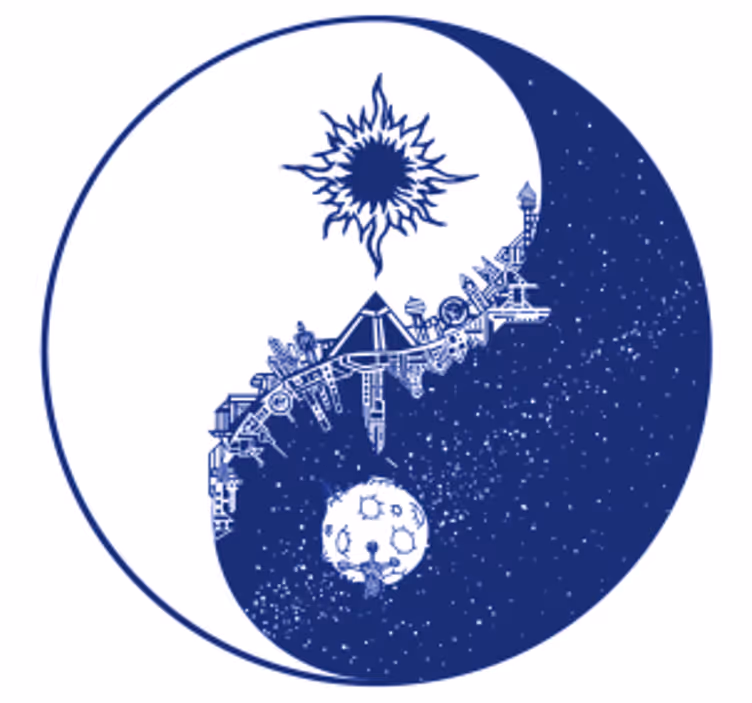 Celestial cosmic scene podstavek za kozarce - TenStickers