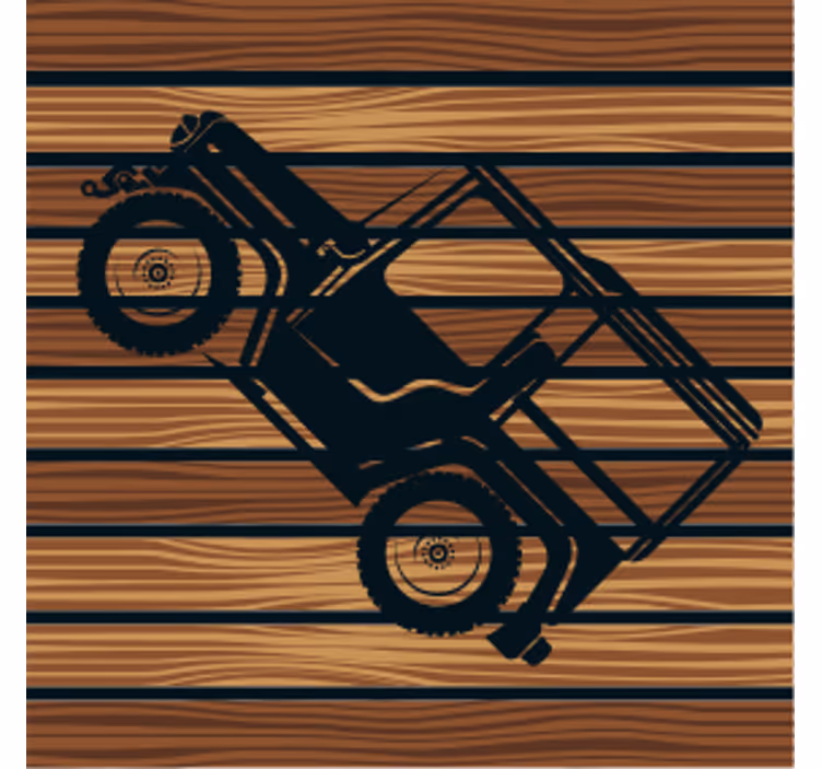 Podstavki s teksturnim učinkom vintage terenski avto - TenStickers