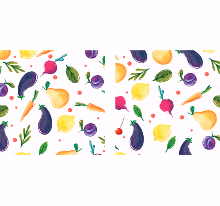 Colorful fruit pattern podstavki za kozarce sodobni - TenStickers