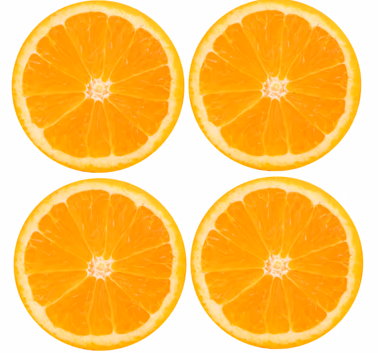 Podstavke za kozarce sodobni nabor citrusnih rezin - TenStickers