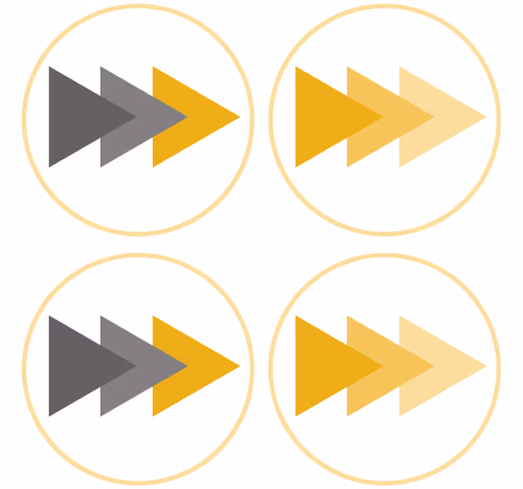 Directional arrow motif podstavek za kozarce - TenStickers