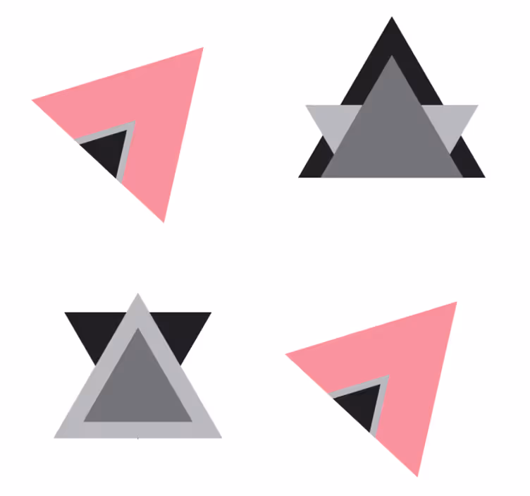 Geometric shape layers za podstavke s teksturnim učinkom - TenStickers