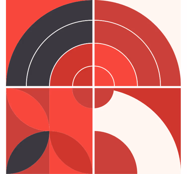 Geometric color patterns podstavki s teksturnim učinkom - TenStickers