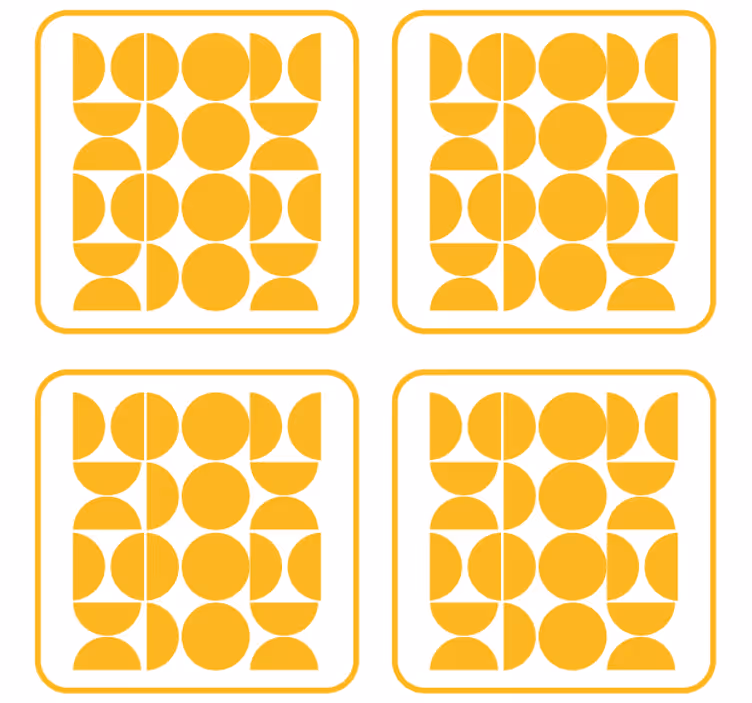 Geometric shape motifs podstavki s teksturnim učinkom - TenStickers