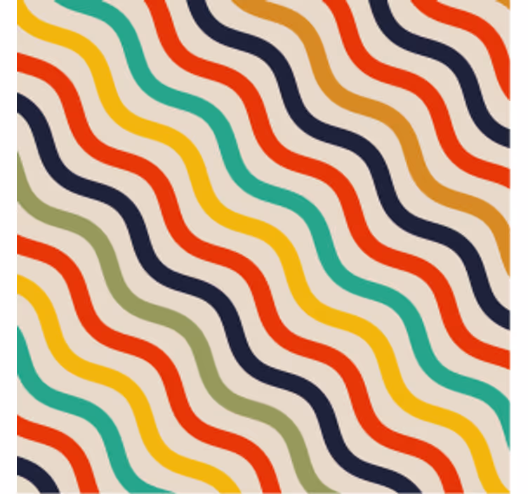 Colorful wavy pattern podstavki z teksturo - TenStickers