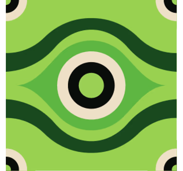 Wavy green pattern podstavki s teksturnim učinkom - TenStickers