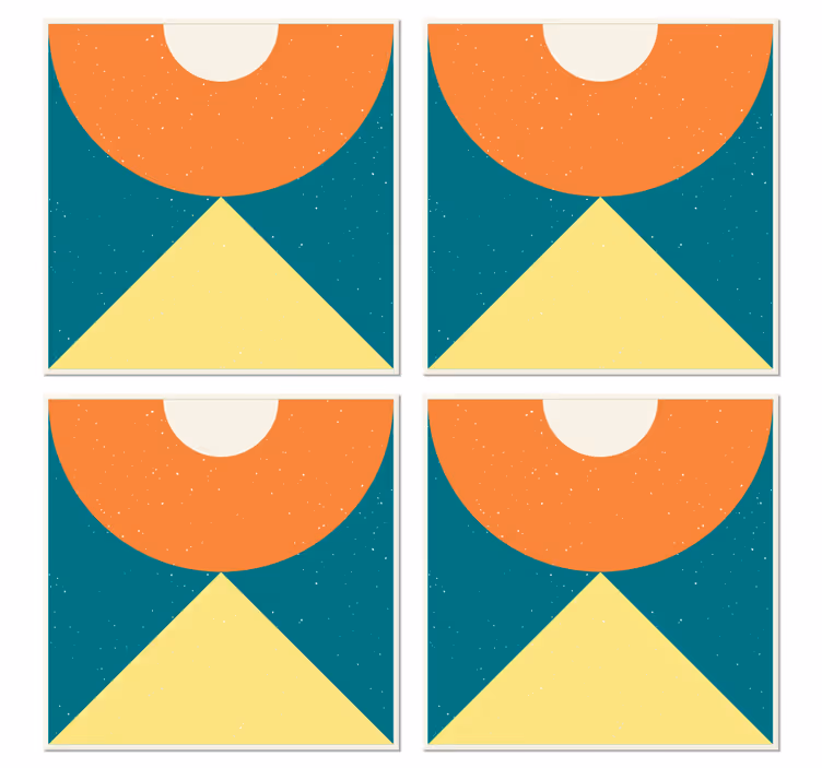Barvni vintage podstavek za podstavke - TenStickers