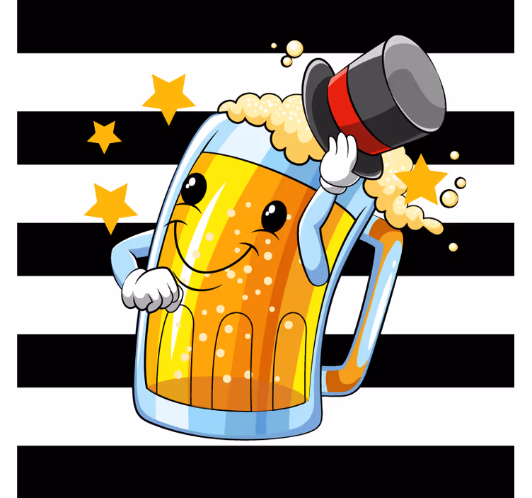 Smešne pivske podstavki - TenStickers