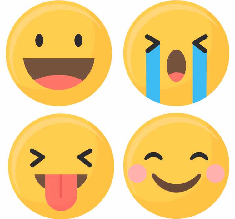 podloga za družabne medije emoji - TenStickers