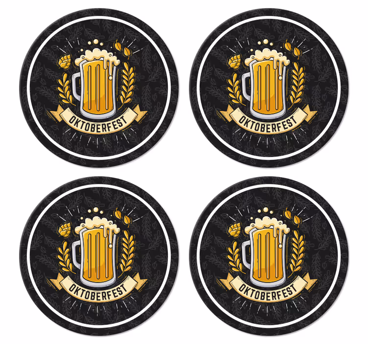 Beer fest oktoberfest pivske podstavki - TenStickers
