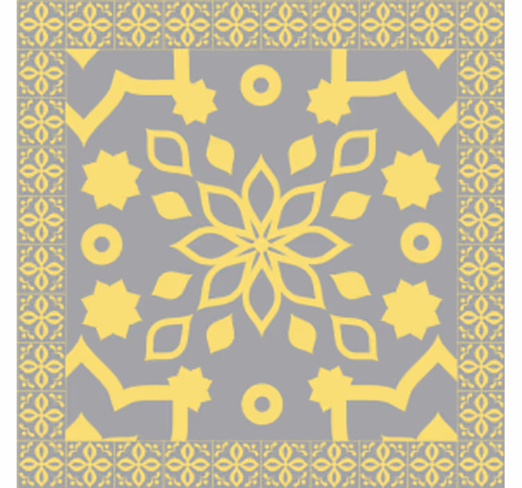 Intricate botanical component podstavki z teksturo - TenStickers