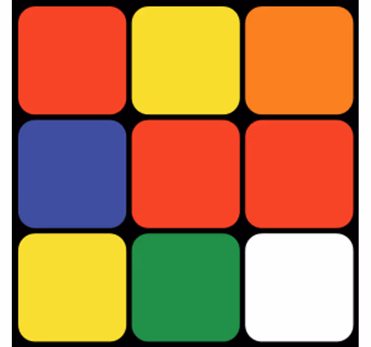 Barvni kvadratni aranžma geeky podstavek za kozarce - TenStickers