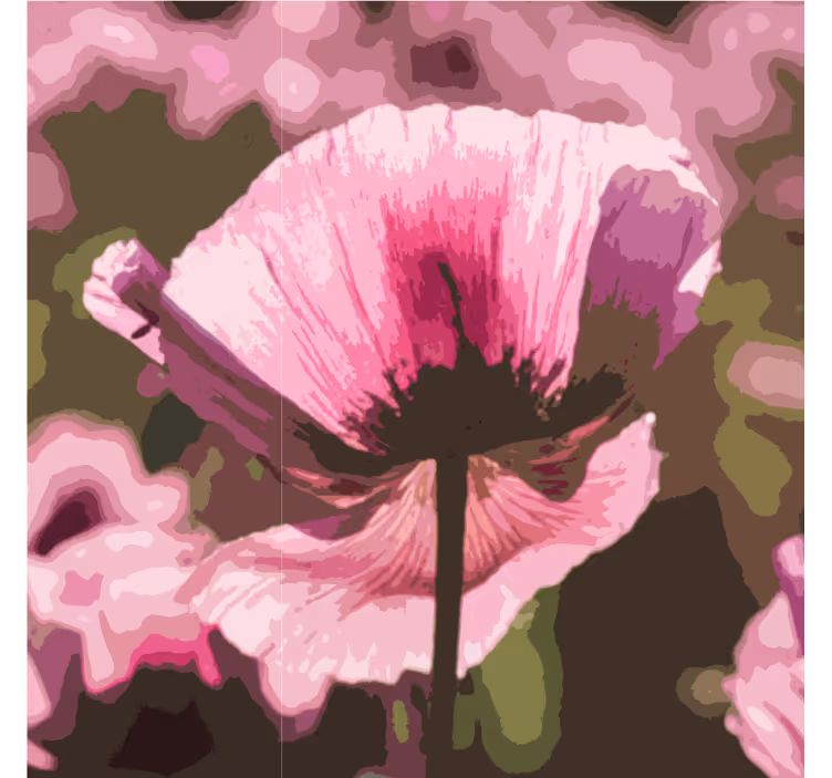 Radiant botanical motif sodobni podstavki za kozarce - TenStickers