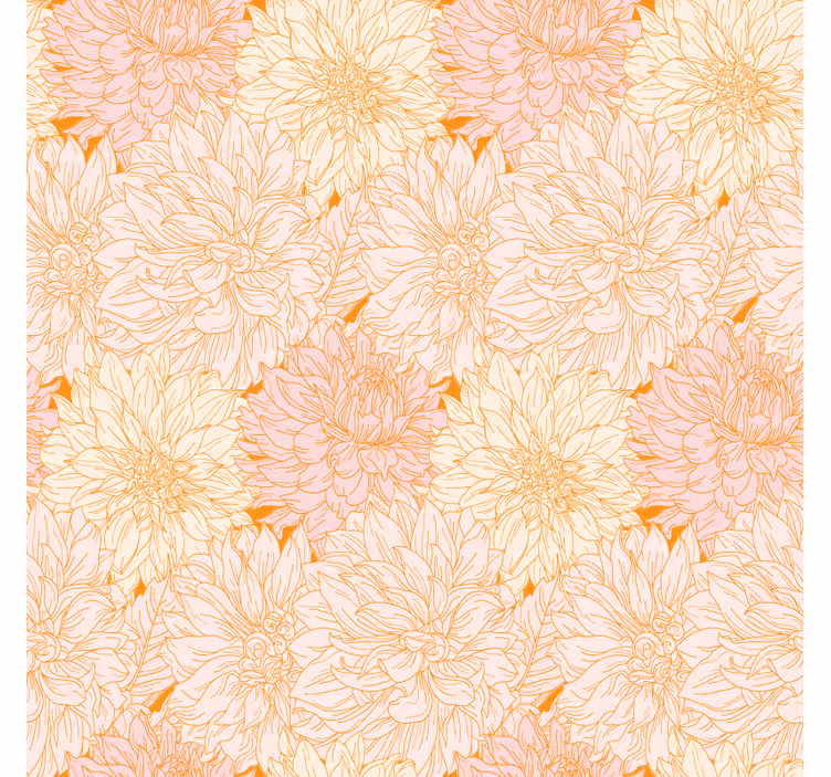 Floral motif arrangement podstavki s teksturnim učinkom - TenStickers