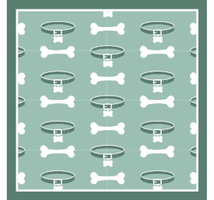 Playful bone pattern geeky podstavek za kozarce - TenStickers