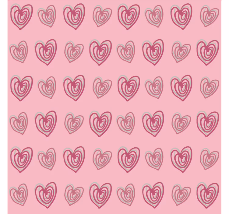 Layered heart patterns podstavki za kozarce moderne - TenStickers