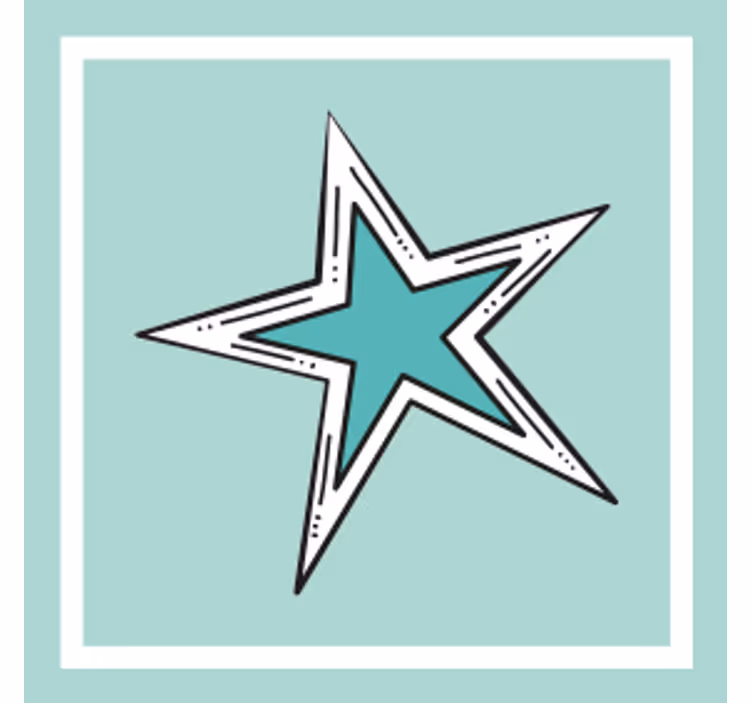 Star graphic accent podstavek za kozarce pivo - TenStickers