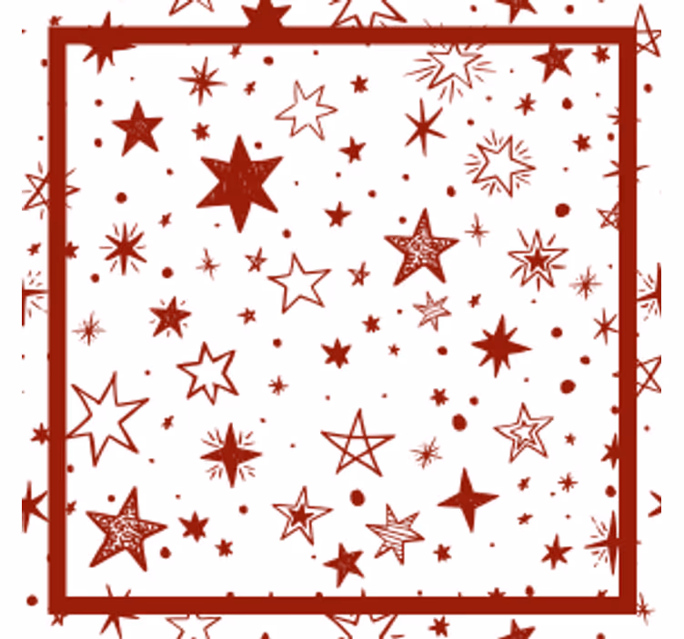Starry holiday pattern božični podstavki za kozarce - TenStickers