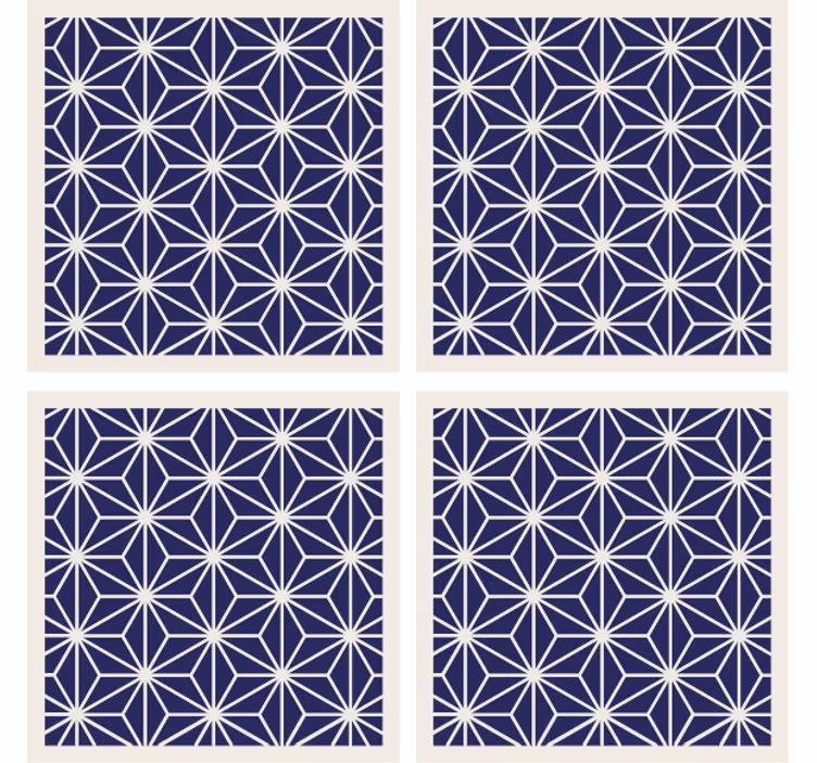 Geometric textured finish podstavki s teksturnim učinkom - TenStickers