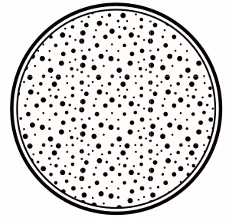Black dot pattern podstavki s teksturnim učinkom - TenStickers