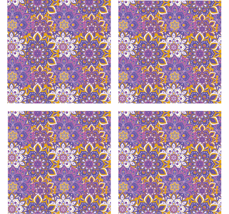 Elaborate botanical element s teksturnimi podstavki - TenStickers