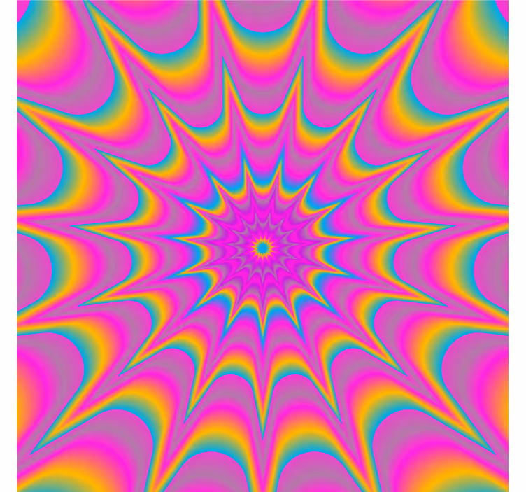 Vibrant spiral pattern podstavek za kozarce geeky - TenStickers
