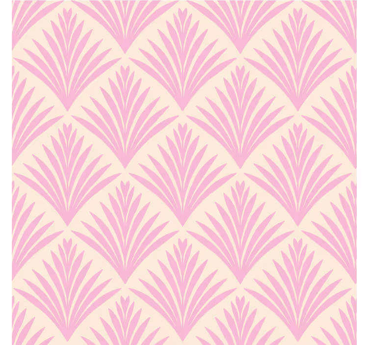 Pale pink leaf pattern podstavki s teksturnim učinkom - TenStickers