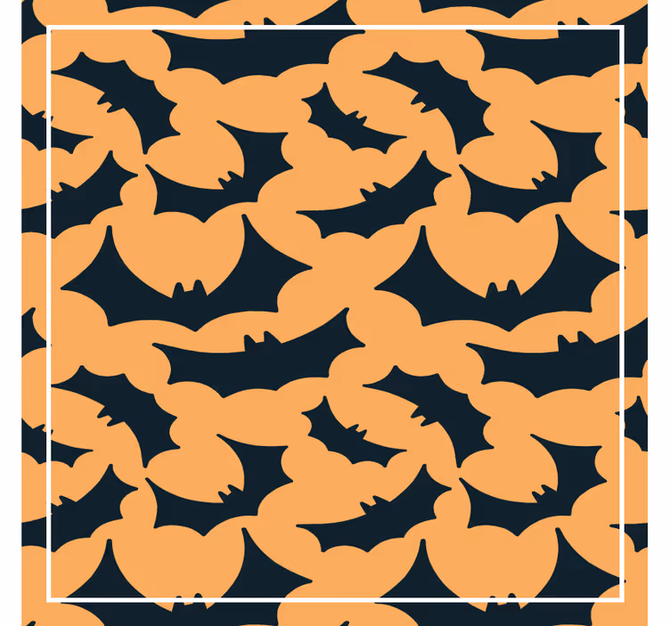 Bat pattern motif podstavek za kozarce halloween - TenStickers