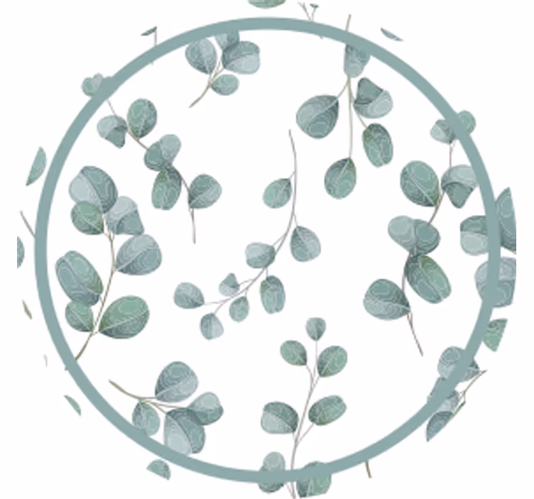 Eucalyptus leaf pattern podstavki s teksturnim učinkom - TenStickers