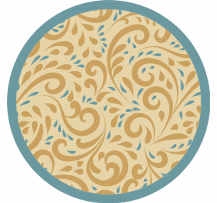 Elegant floral inspiration s podstavki z teksturo - TenStickers