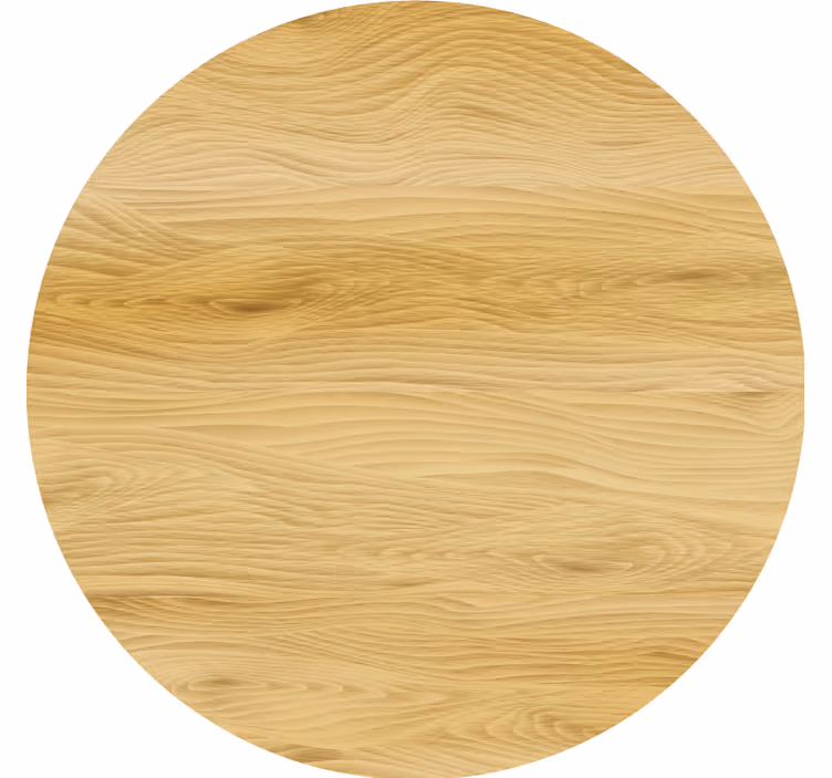 Natural wood circular surface podstavki z teksturo - TenStickers