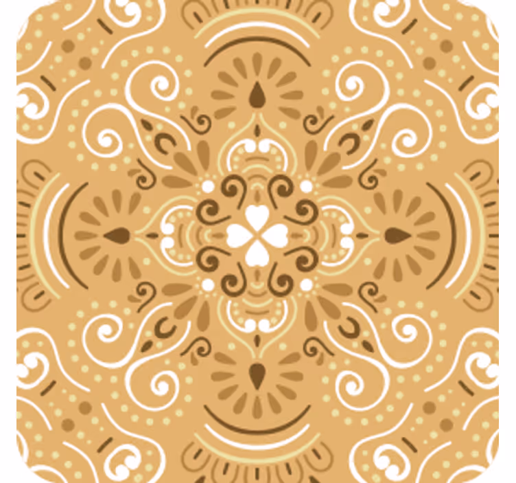 Intricate swirl pattern podstavki s teksturnim učinkom - TenStickers