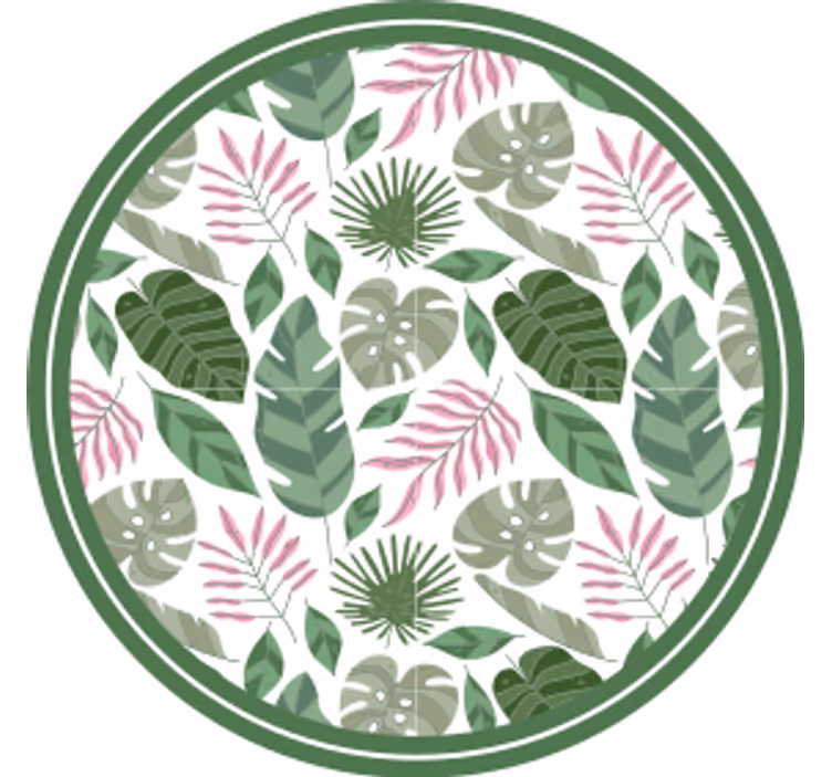 Tropical leaf concept podstavek za kozarce - TenStickers