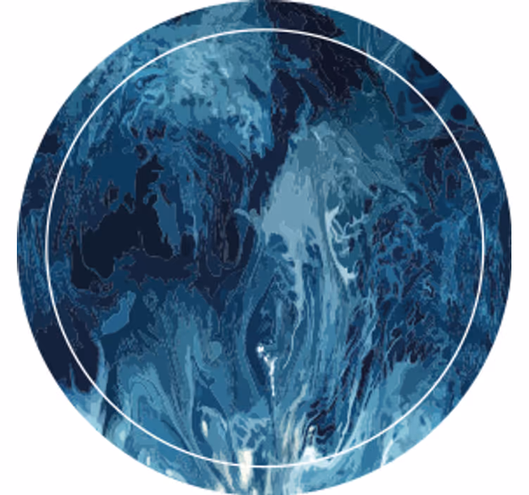 Abstract blue swirl pattern podstavki z teksturo - TenStickers
