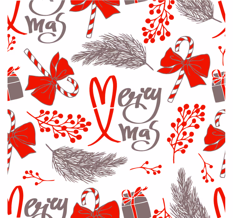 Festive holiday patterns božični podstavki za kozarce - TenStickers