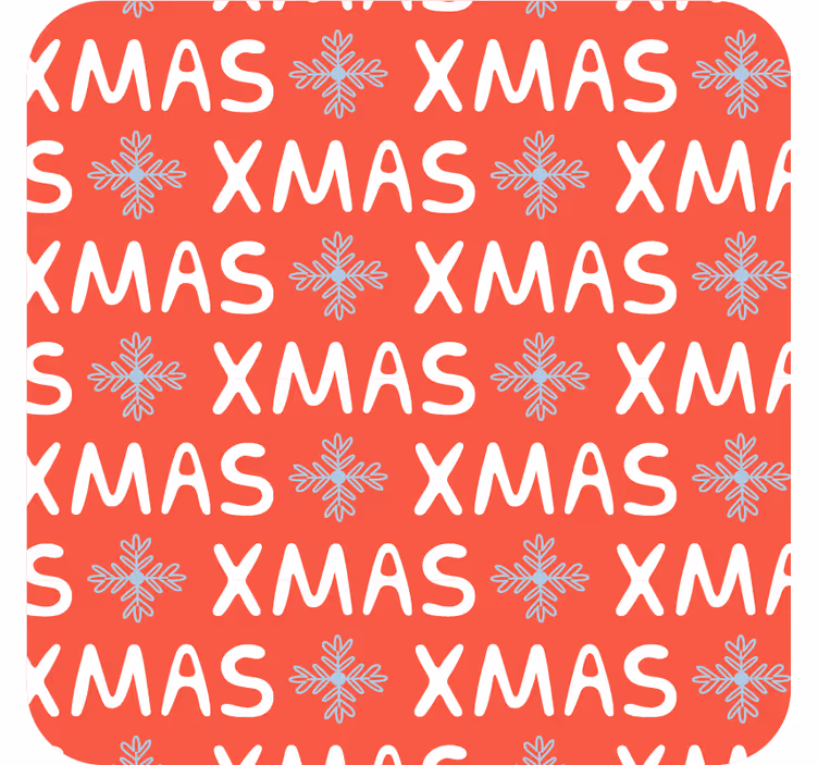 Festive xmas pattern božične podstavke za kozarce - TenStickers