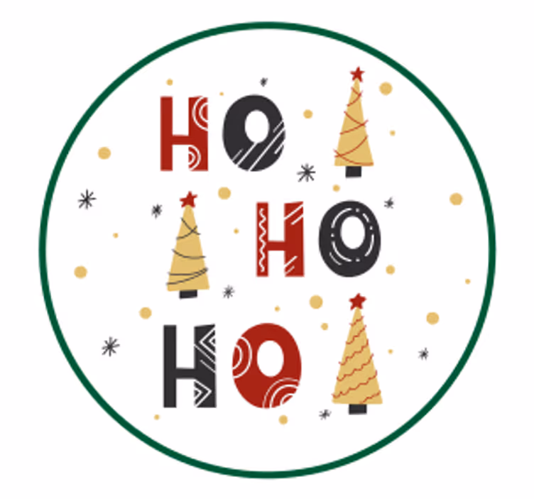 Festive holiday trees božični podstavki za kozarce - TenStickers