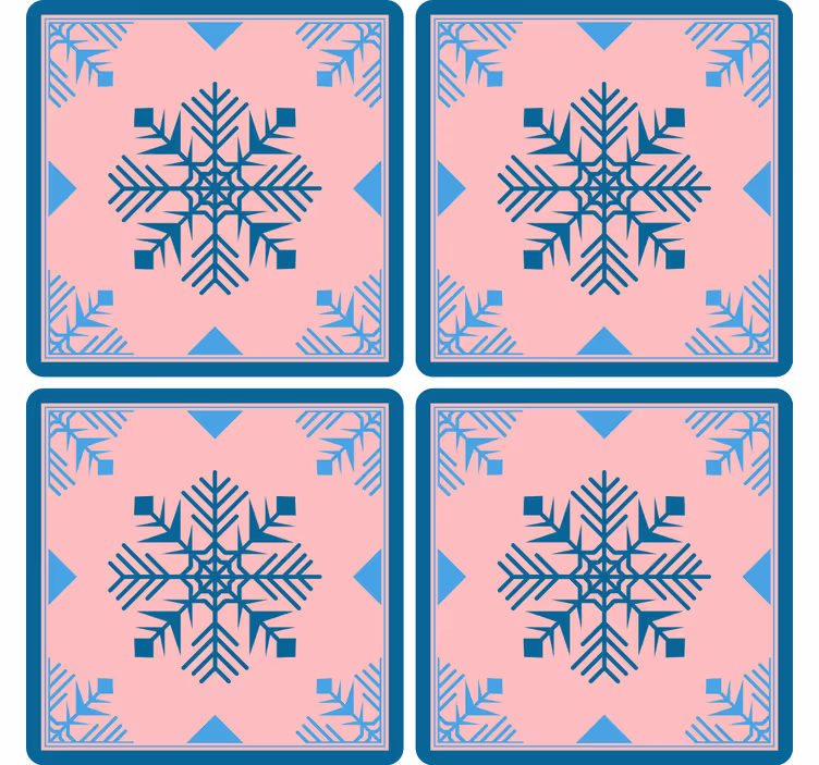 Snowflake patterned silicone mat božične podstavke - TenStickers