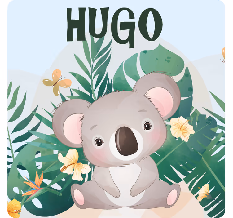 Adorable koala artwork personalizirani podstavki - TenStickers